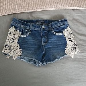 Girls jean shorts size 14